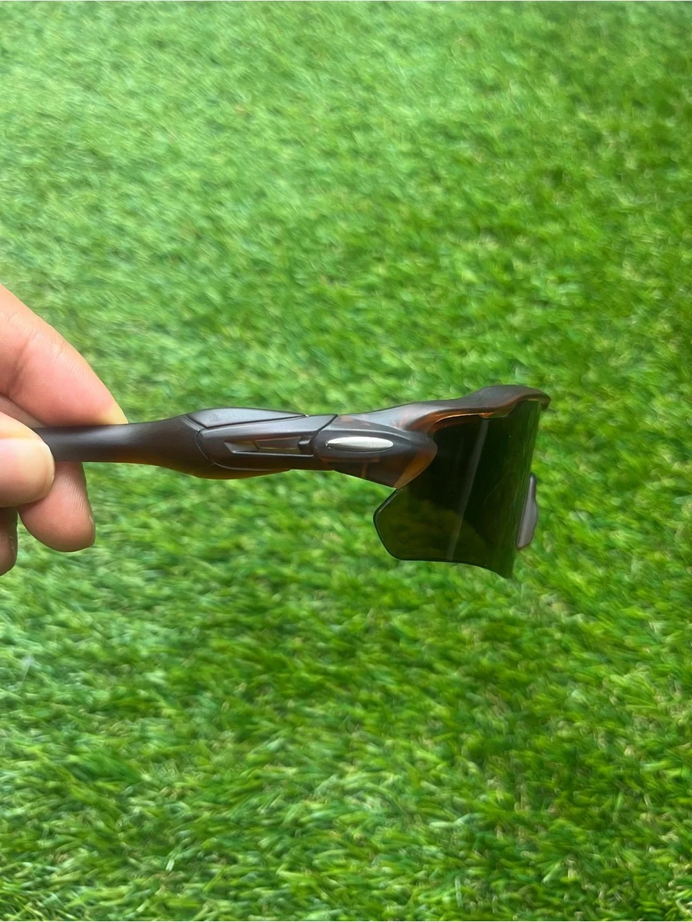 Sport Shield Sunglasses in Brown Smoke